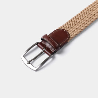 CINTURON TRENZADO BEIGE