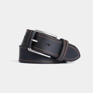 CINTURON PIEL VACUNO NEGRO