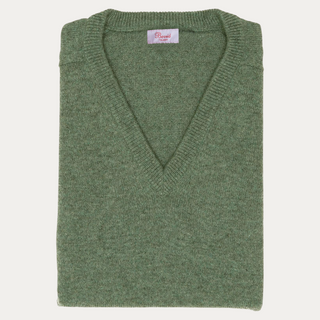 JERSEY PICO  100% LAMSWOOL VERDE GRISACEO