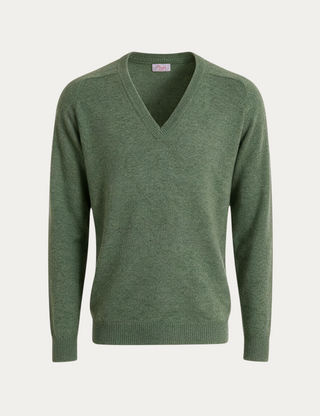 JERSEY PICO  100% LAMSWOOL VERDE GRISACEO