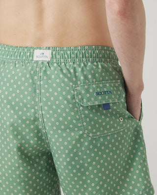 BAÑADOR FLOWERS  CLASSIC KHAKI