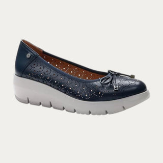 PLUME 12 NAPPA LTH OCEAN BLUE