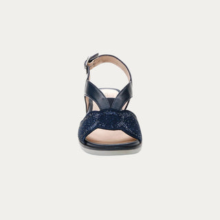 SANDALIAS DE CUÑA VANITY AZUL