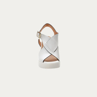 SANDALIAS DE CUÑA ELY 16 BLANCO