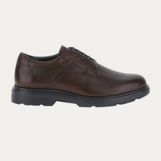 Zapato derby Beviá Forever 2 en piel marrón con cordones, suela de EVA y plantilla acolchada para hombre.