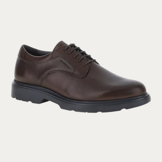Zapato derby Beviá Forever 2 en piel marrón con cordones, suela de EVA y plantilla acolchada para hombre