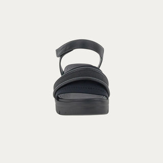 SANDALIAS DE CUÑA AQUA III 25 NEGRO
