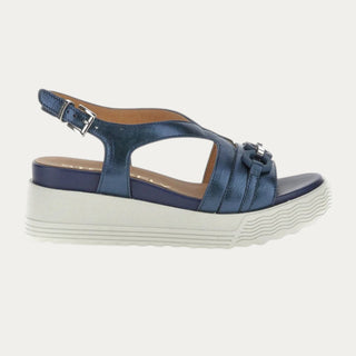 SANDALIAS DE CUÑA PARKY 31 AZUL OSCURO