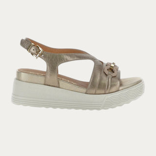 SANDALIAS DE CUÑA PARKY 31 ORO