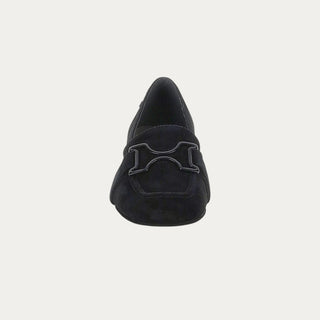 ZAPATO TACON IRIS ANTE NEGRO