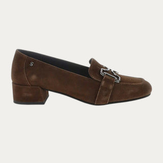 ZAPATO TACON IRIS ANTE MARRON