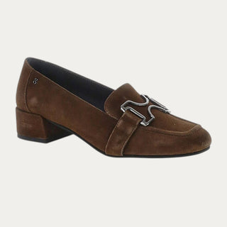 ZAPATO TACON IRIS ANTE MARRON