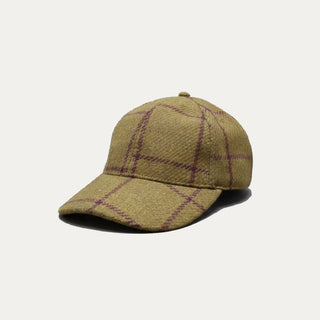 GORRA CUADROS BURDEOS