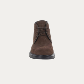 Botas desert Beviá Truman de nobuk marrón oscuro con cordones y suela de EVA para hombre