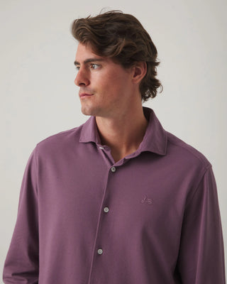 CAMISA JOY PIQUE BERENJENA