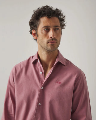 CAMISA SARGA BURDEOS
