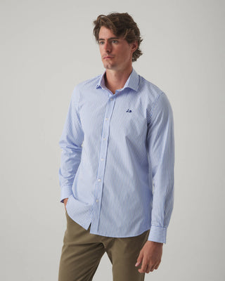 CAMISA SPORT STRIPES AZUL