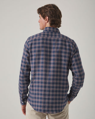 CAMISA TARTÁN ORGANIC MARINO