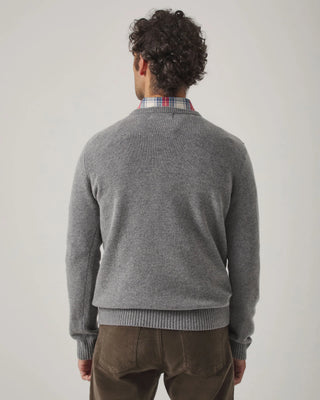 JERSEY V NECK WOOL GRIS MEDIO