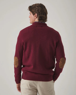 JERSEY ZIP BURDEOS