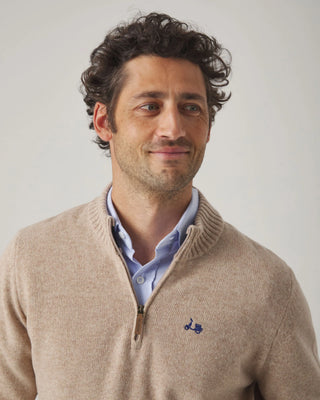JERSEY ZIP BEIGE