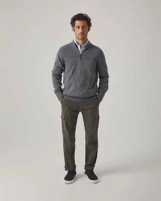 JERSEY ZIP GRIS