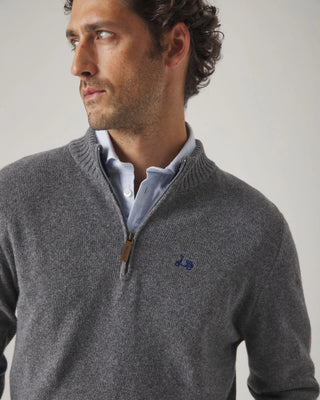 JERSEY ZIP GRIS