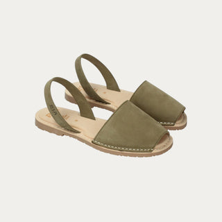 MENORQUINA MUJER NUBUCK KHAKI