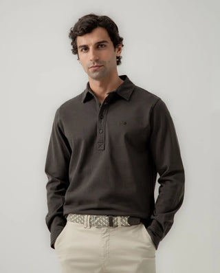 POLO RUGBY BROTHER GRIS OSCURO