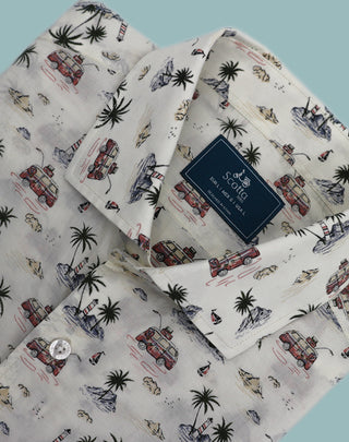 CAMISA FANTASÍA CARAVAN CRUDO