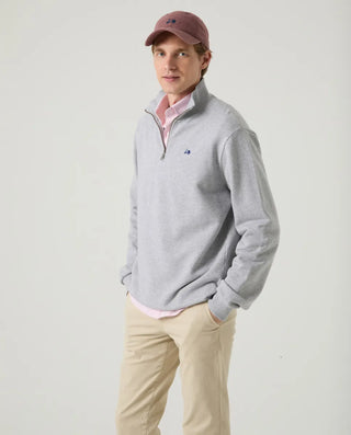 SUDADERA ZIP GRIS