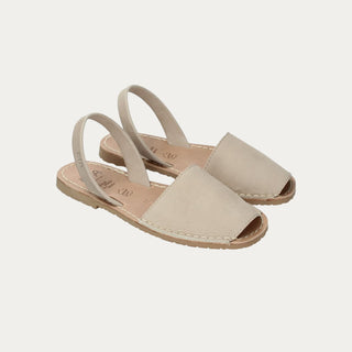 Abarcas menorquinas beige para hombre