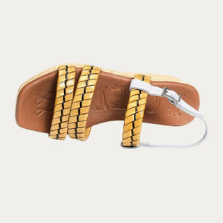 SANDALIA WOOD MOSTAZA.
